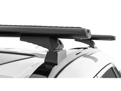 Kit de 2 barres de toit Rhino-Rack Sportz 1260mm pour Toyota RAV4 2019+, fixations robustes et design aérodynamique.