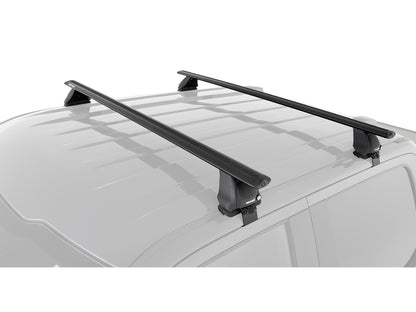 Kit de 2 barres de toit Rhino-Rack Sportz 1500mm pour Ford F150 Super Cab 2015+, vue des barres de toit installées sur le véhicule.