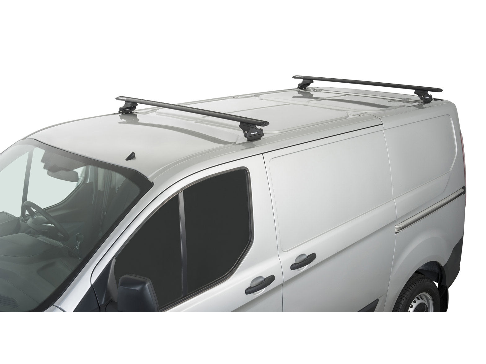 Kit de 2 barres de toit Rhino-Rack Sportz 1500mm pour Ford Transit Custom Gen1 SWB 2014-2023, montées sur le toit.