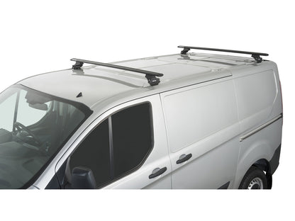 Kit de 2 barres de toit Rhino-Rack Sportz 1500mm pour Ford Transit Custom Gen1 SWB 2014-2023, montées sur le toit.
