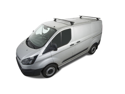 Kit de 2 barres de toit Rhino-Rack Sportz 1500mm pour Ford Transit Custom Gen1 SWB 2014-2023, fixation solide.