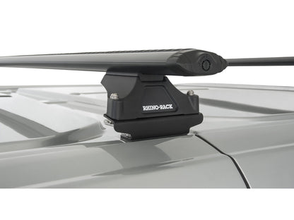 Kit de 2 barres de toit Rhino-Rack Sportz 1500mm pour Ford Transit Custom Gen1 SWB 2014-2023, montées sur le toit.