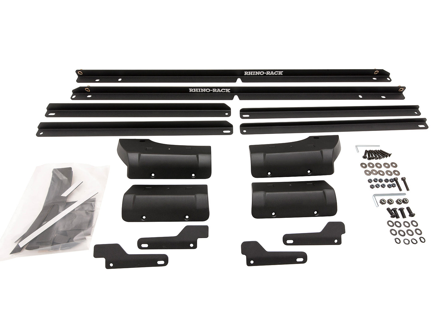 Kit 2 barres de toit Rhino-Rack Sportz 1500mm pour Jeep Wrangler JK 2011-2019, montage sur toit de véhicule.