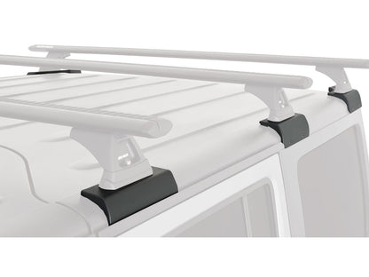 Kit de 2 barres de toit RHINO-RACK Sportz 1500mm pour Jeep Wrangler JK 2011-2019, fixation sur le toit du véhicule.
