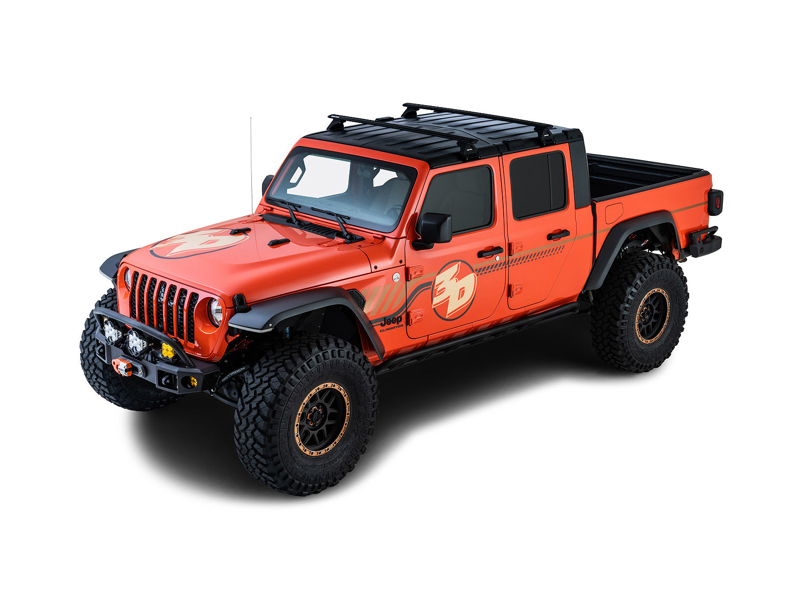 Kit de 2 barres de toit RHINO-RACK Sportz de 1500mm pour Jeep Wrangler JL et Gladiator JT, avec fixation solide.