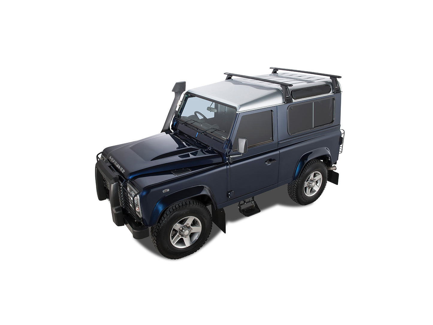 Kit de 2 barres de toit Sportz 1500mm RHINO-RACK pour Land Rover Defender 90 110 130, robustes et faciles à installer.
