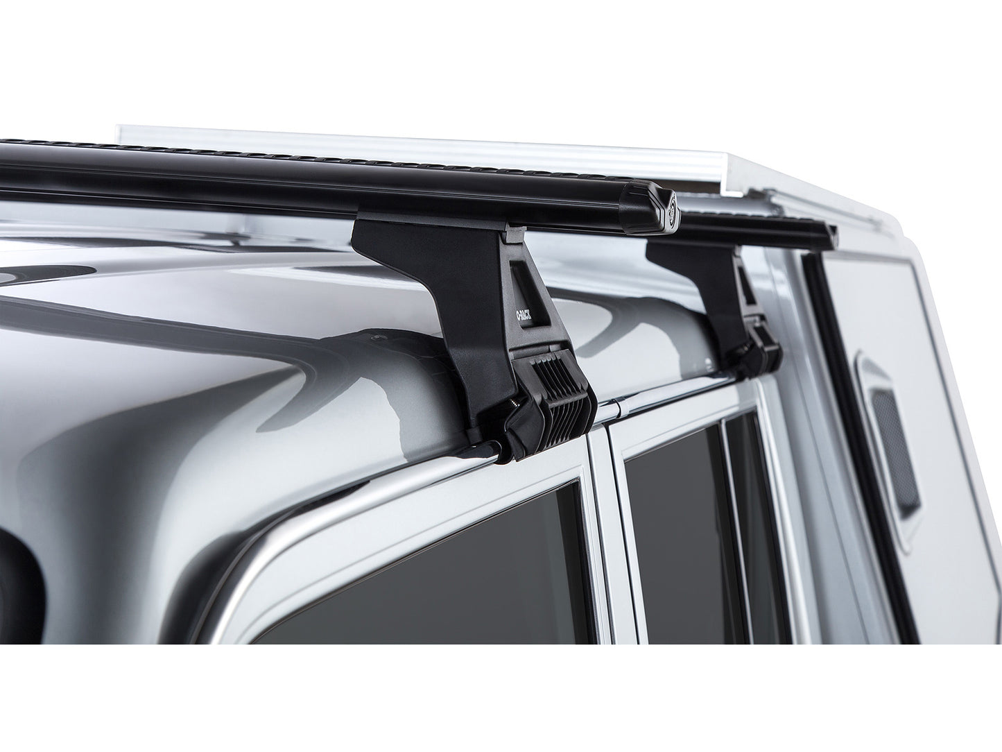 Kit 2 barres de toit Sportz 1500mm pour Toyota Land Cruiser HZJ79 GRJ79 double cab, marque RHINO-RACK, fixation robuste et durable