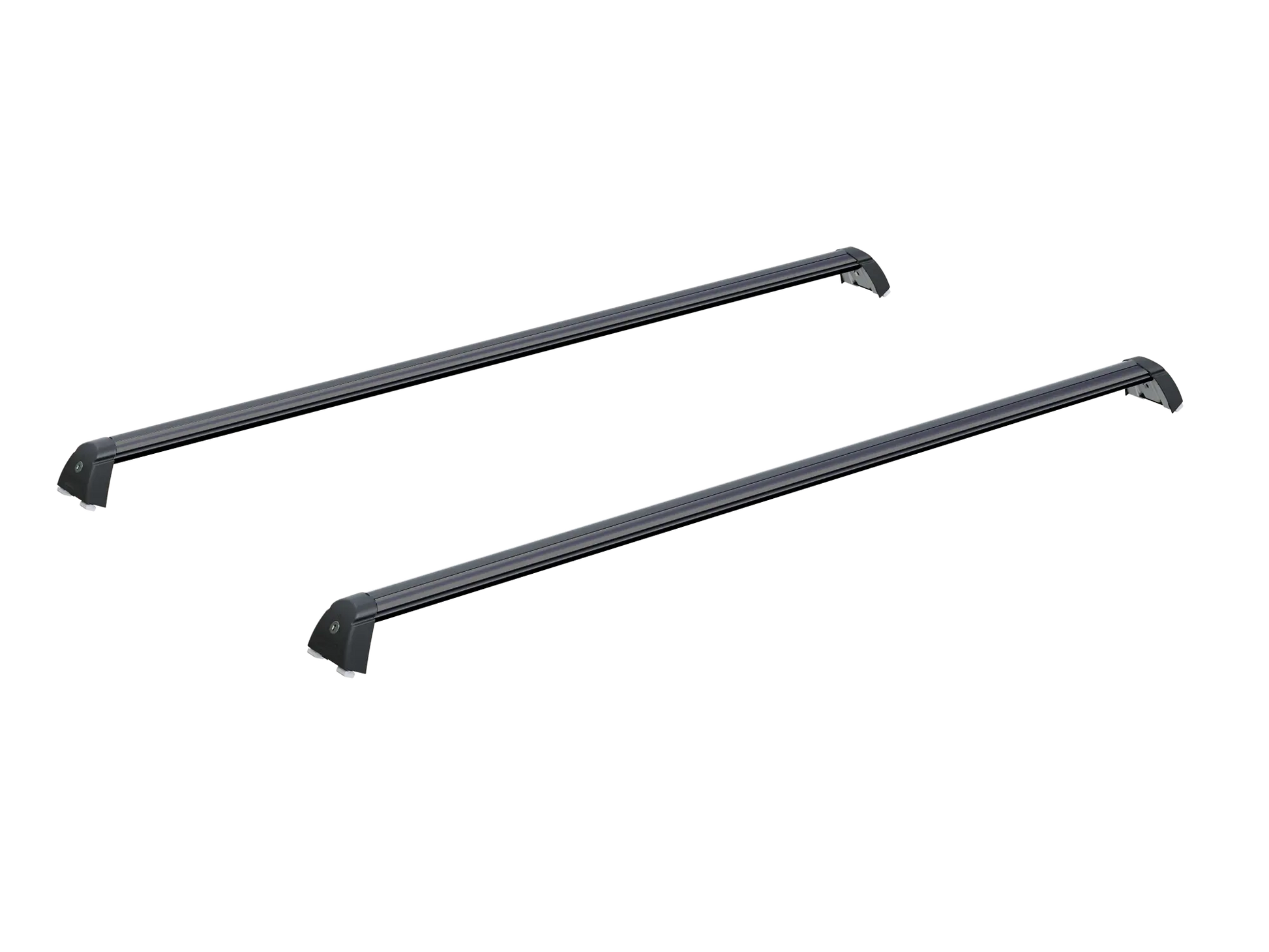 Kit 2 barres de toit cargo MountainTop pour Ford Ranger et VW Amarok 2023+ avec fixation pour Rideau EVO, robustes et pratiques.