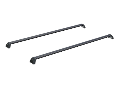 Kit 2 barres de toit cargo MountainTop pour Ford Ranger et VW Amarok 2023+ avec fixation pour Rideau EVO, robustes et pratiques.