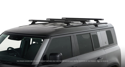 Kit de 3 barres de toit RHINO-RACK pour Land Rover Defender II 110 L663 2020+, longueur 1260 mm, système Reconn-Deck.