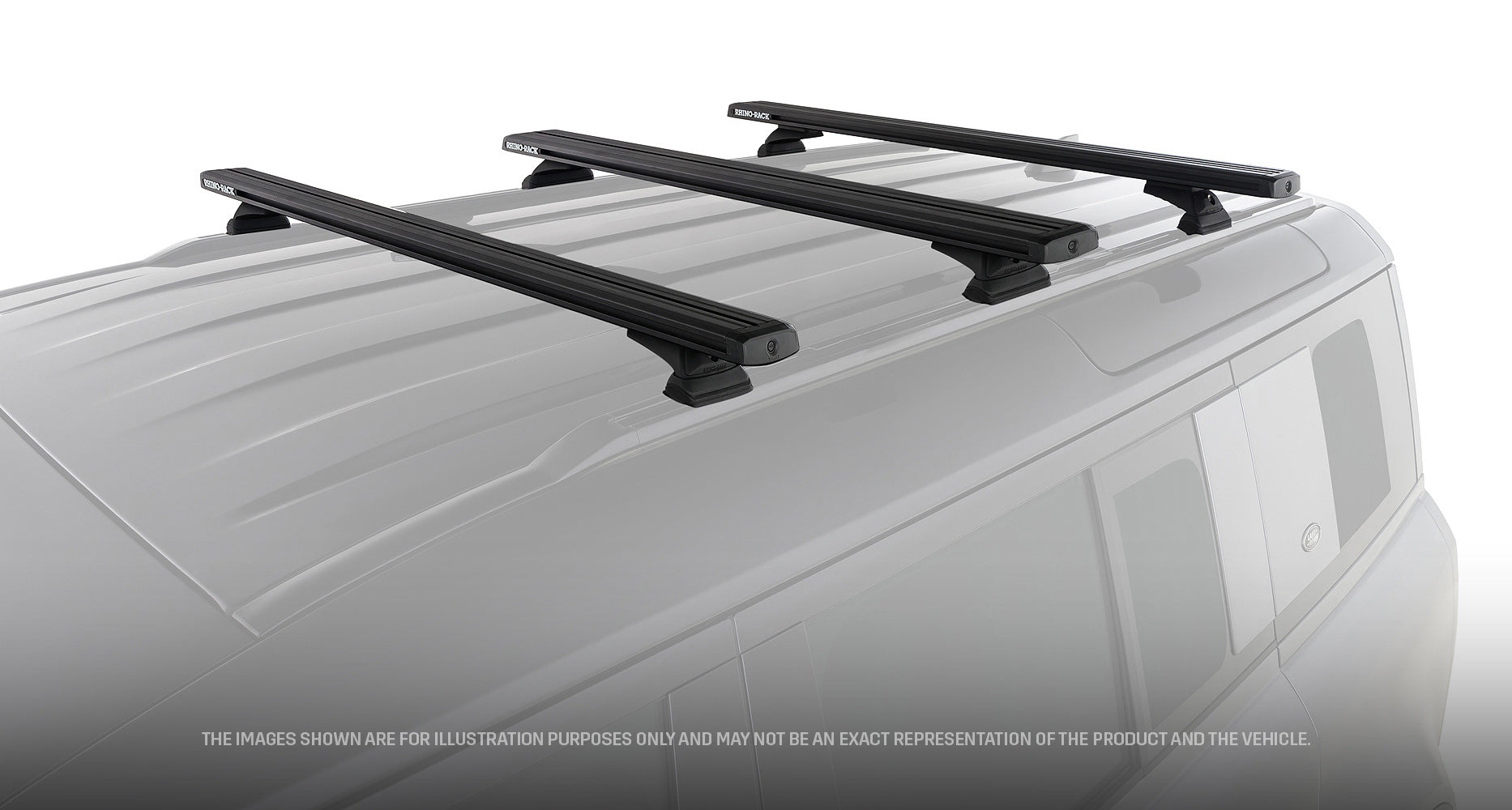 Kit de 3 barres de toit RHINO-RACK pour Land Rover Defender II 110 L663 2020+, longueur 1260 mm, système Reconn-Deck.