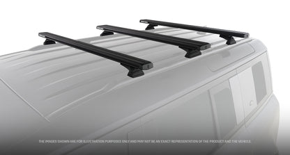 Kit de 3 barres de toit RHINO-RACK pour Land Rover Defender II 110 L663 2020+, longueur 1260 mm, système Reconn-Deck.