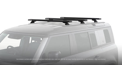 Kit de 3 barres de toit RHINO-RACK pour Land Rover Defender II 110 L663 2020+, longueur 1260 mm, système Reconn-Deck.