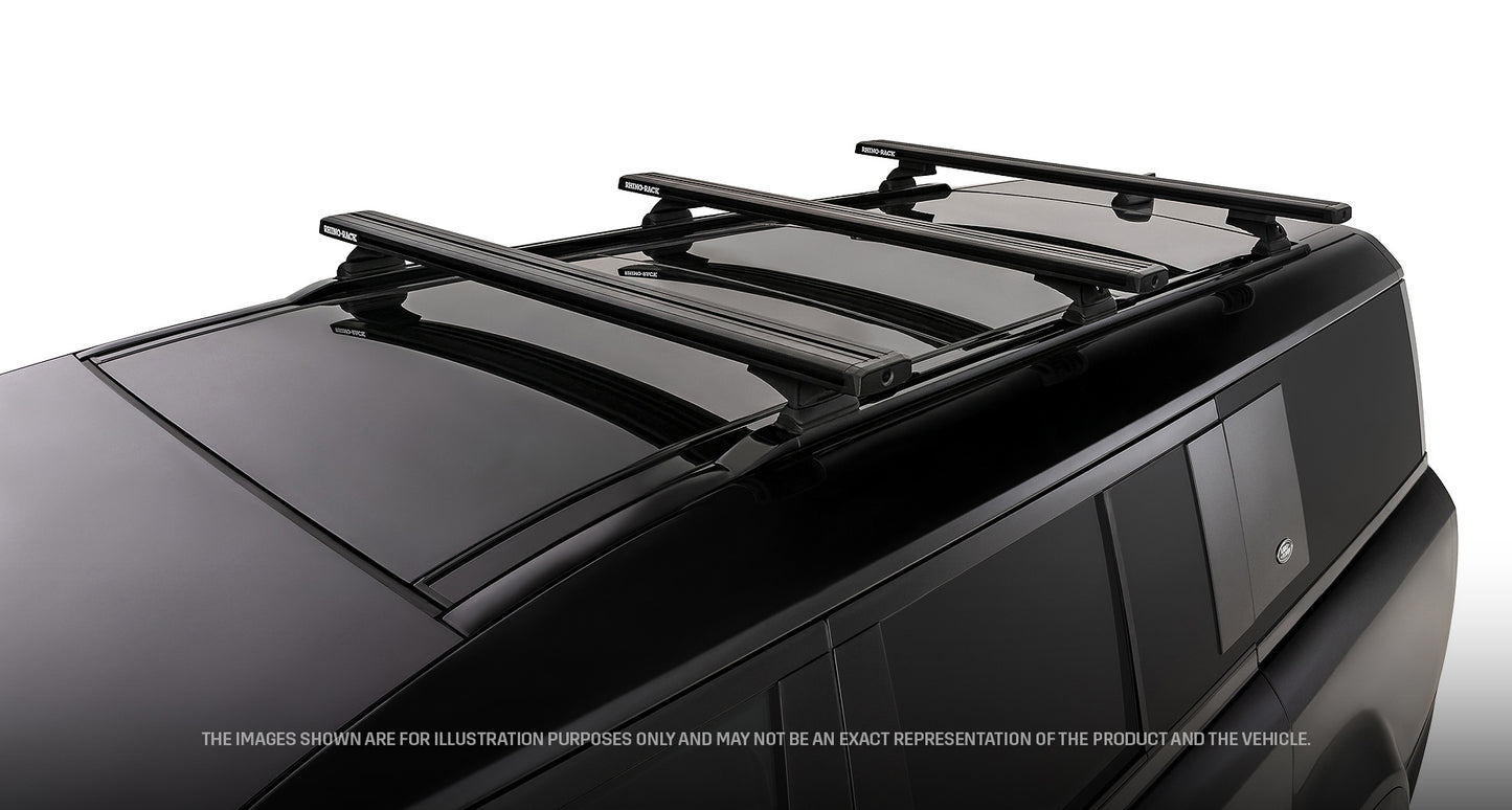Kit de 3 barres de toit Rhino-Rack Defender II 1260mm pour système Reconn-Deck, adapté pour véhicules 2023+