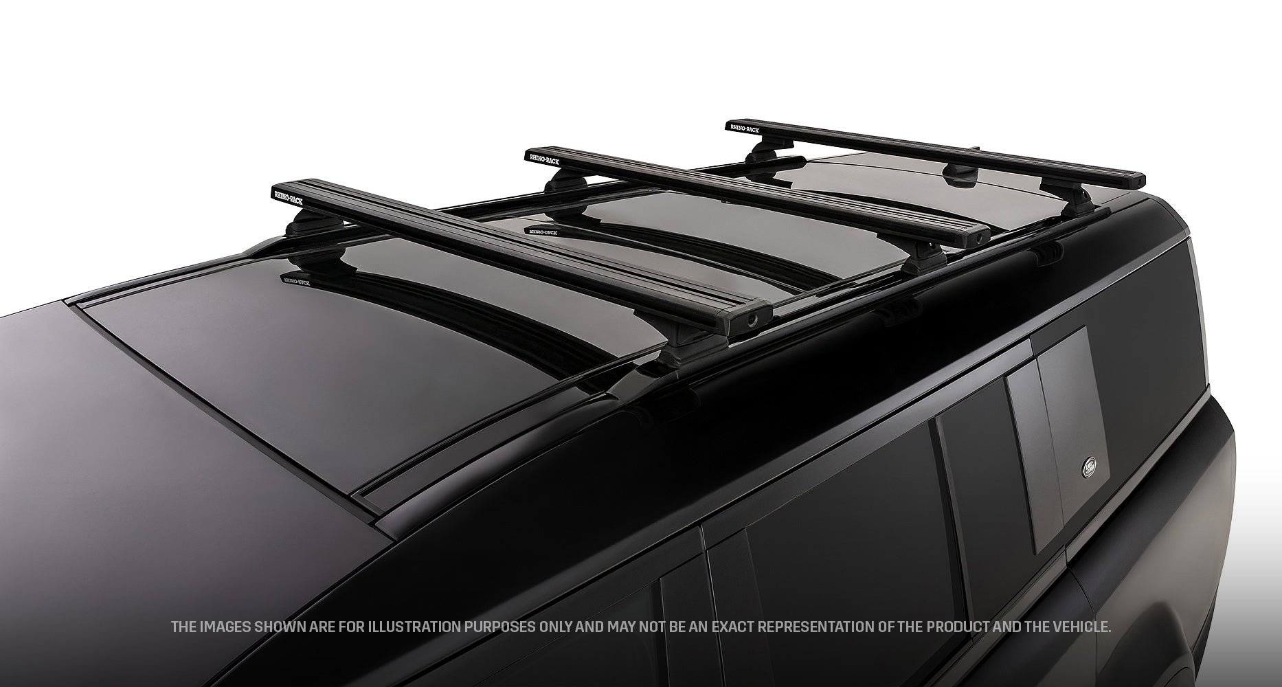Kit de 3 barres de toit Rhino-Rack Defender II 1260mm pour système Reconn-Deck, adapté pour véhicules 2023+