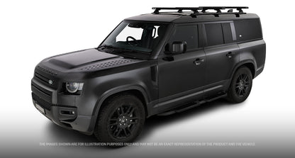 Kit de 3 barres de toit RHINO-RACK Reconn-Deck Defender II 1260mm pour véhicule 2023+ en métal noir.