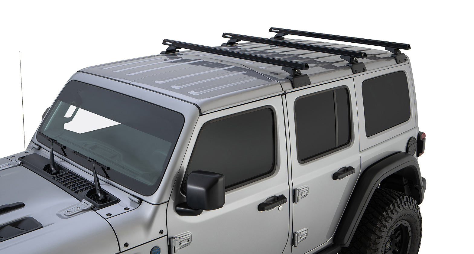 Kit de 3 barres de toit RHINO-RACK Backbone Heavy Duty pour Jeep Wrangler JL 2019+, 1500mm, robustes et durables.
