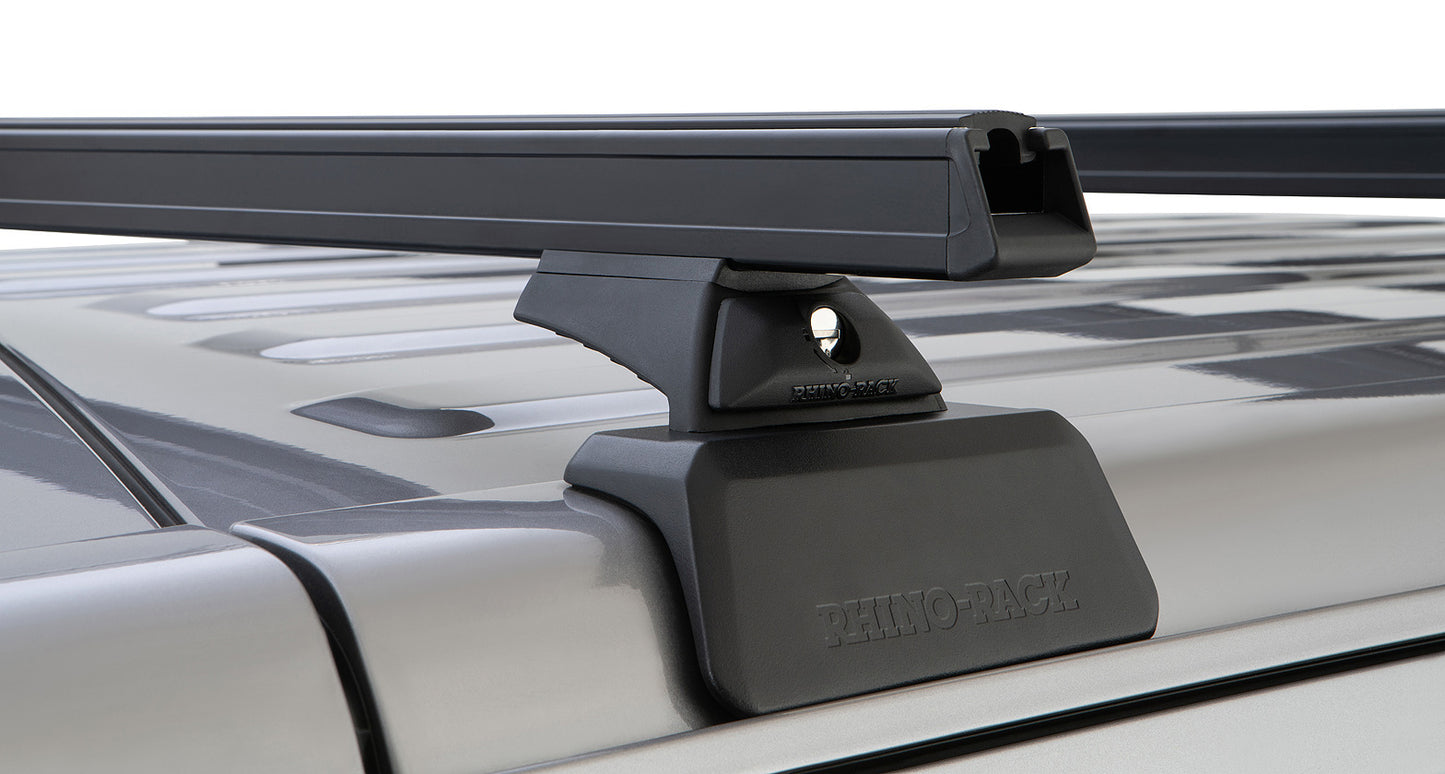 Kit de 3 barres de toit RHINO-RACK Backbone Heavy Duty pour Jeep Wrangler JL 2019+, longueur 1500mm, installation robuste.
