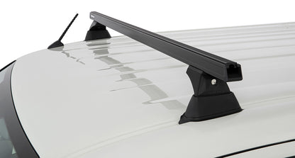 Kit de 3 barres de toit noires RHINO-RACK Heavy Duty pour Toyota Hiace Gen VI 2019+ avec pieds, longueur 1650mm.