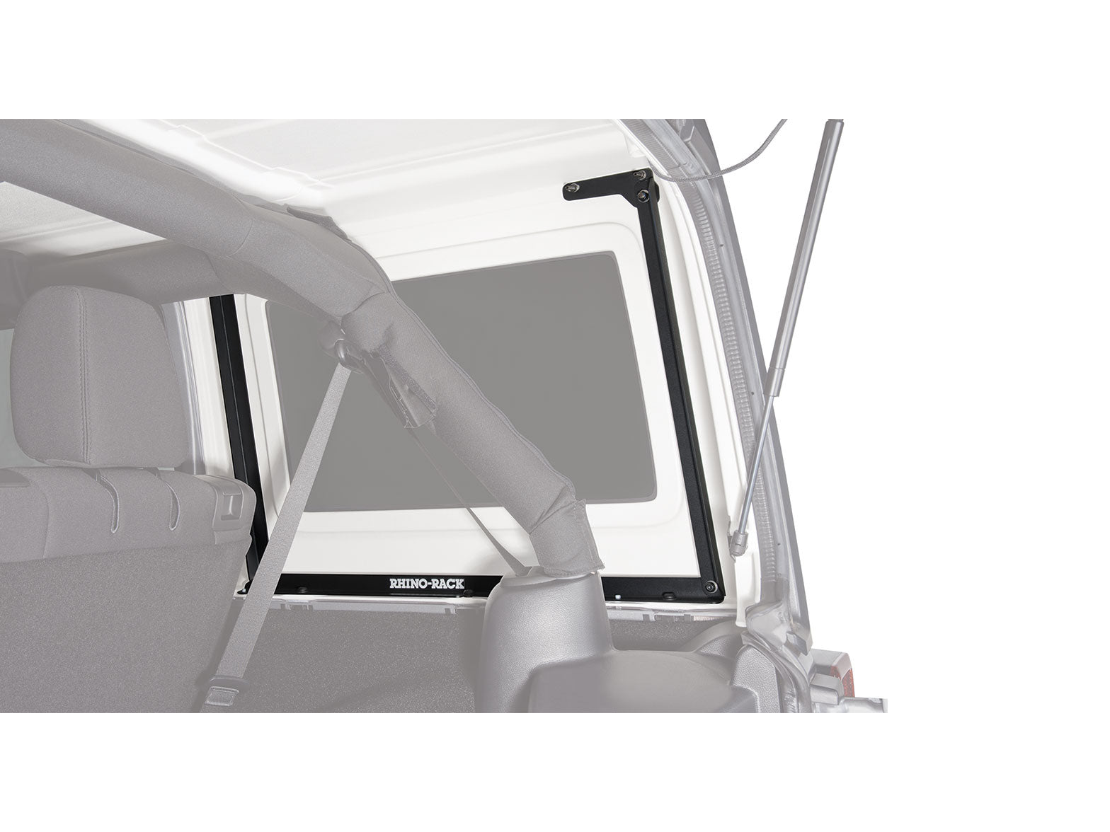 Kit de 3 barres de toit RHINO-RACK Sportz de 1500mm pour Jeep Wrangler JK 2011-2019, fixation solide, design robuste.