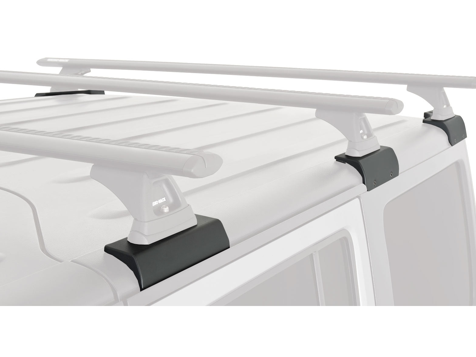 Kit de 3 barres de toit RHINO-RACK Sportz 1500mm pour Jeep Wrangler JK 2011-2019, fixation robuste et durable.