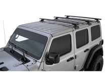 Kit de 3 barres de toit Rhino-Rack Sportz 1500mm pour Jeep Wrangler JL 2019+, montées sur le toit du véhicule.