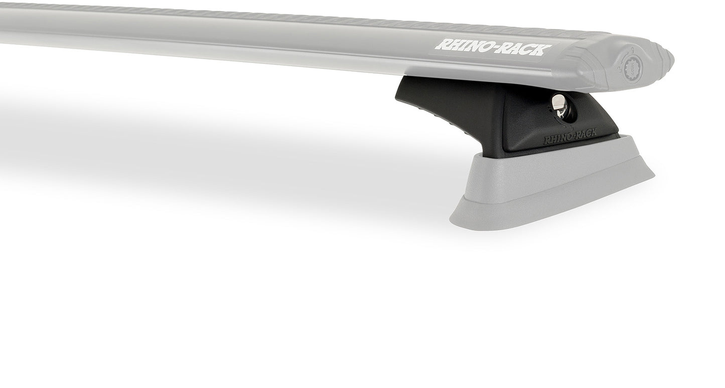 Kit de 3 barres de toit Rhino-Rack Sportz 1500mm pour Jeep Wrangler JL 2019+ visible avec fixation solide en aluminium.