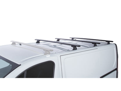 Kit de 3 barres de toit Rhino-Rack Sportz 1650mm pour Renault Trafic X82 SWB Low Roof 2015+ sur véhicule.