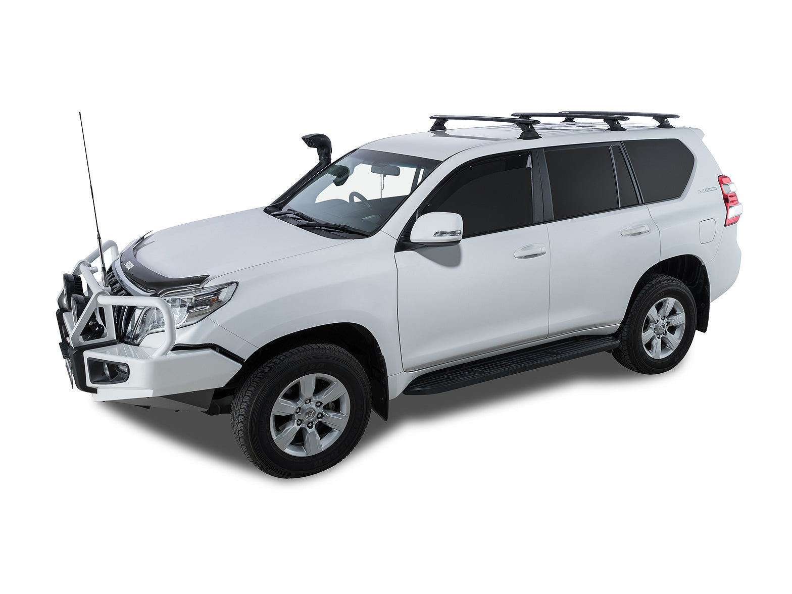 Kit de 3 barres de toit RHINO-RACK Sportz de 1260mm pour Toyota Land Cruiser KDJ15 et GDJ15, fixation solide.