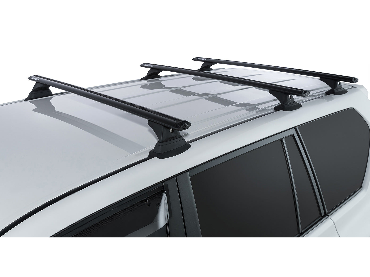 Kit de 3 barres de toit RHINO-RACK Sportz de 1260mm pour Toyota Land Cruiser KDJ15 GDJ15, fixation robuste pour le transport.