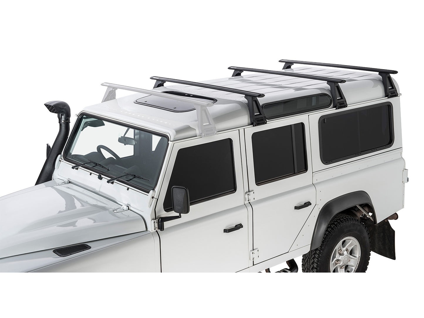 Kit de 3 barres de toit Sportz de 1500mm pour Land Rover Defender 90, 110, 130 de la marque RHINO-RACK, fixations visibles
