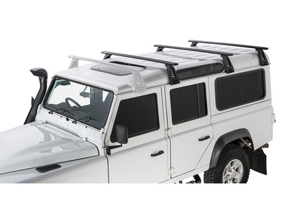 Kit de 3 barres de toit Sportz de 1500mm pour Land Rover Defender 90, 110, 130 de la marque RHINO-RACK, fixations visibles