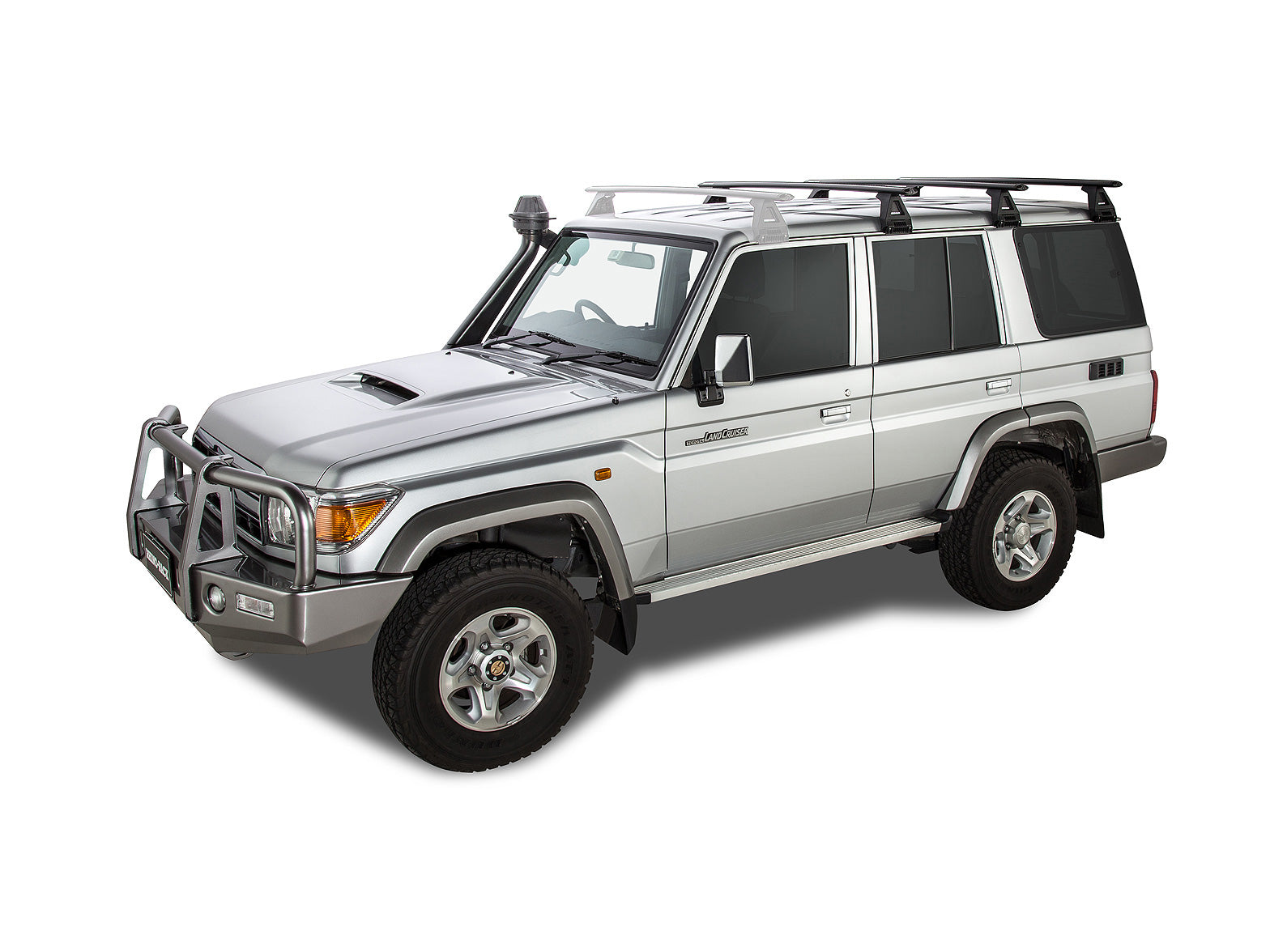 Kit de 3 barres de toit Sportz 1500mm RHINO-RACK pour Toyota Land Cruiser HZJ76 GRJ76, barres robustes pour chargement.