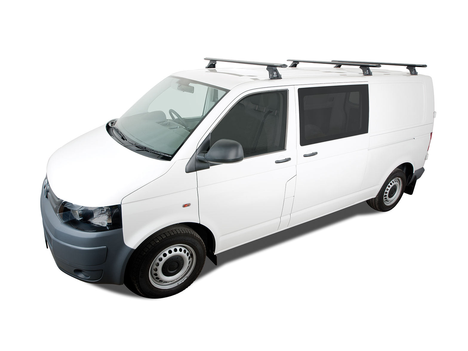 Kit de 3 barres de toit Sportz 1500mm RHINO-RACK pour Volkswagen Transporter T5 T6 Caravelle Multivan, fixation solide.