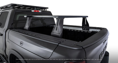 Kit de 4 barres de toit Reconn-Deck pour Dodge Ram 1500 Gen V 2019+ de RHINO-RACK, barres de benne robustes pour chargement.
