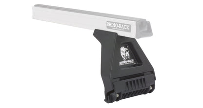 Kit 4 barres de toit Rhino-Rack Sportz 1500mm pour Toyota Hiace 1989-2019, fixations visibles, fixation solide et robuste.