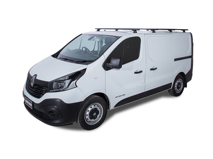 Kit de 4 barres de toit RHINO-RACK Sportz 1650mm pour Renault Trafic X82 SWB Low Roof 2015+, fixation robuste.