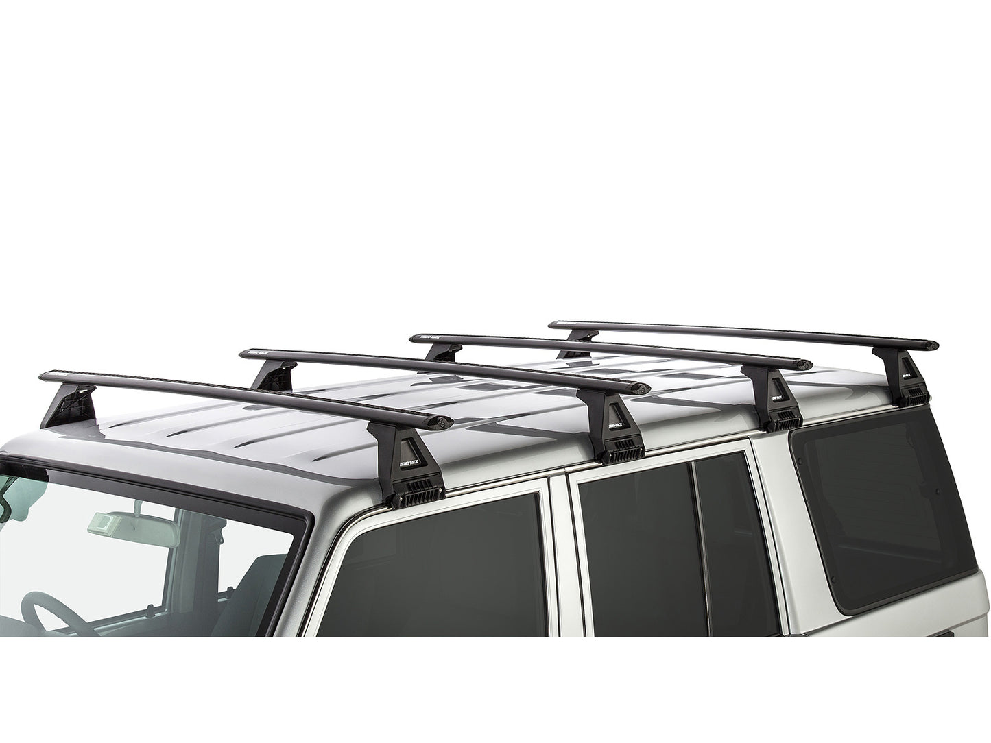 Kit de 4 barres de toit Sportz 1500mm RHINO-RACK pour Toyota Land Cruiser HZJ76 et GRJ76, fixation solide.