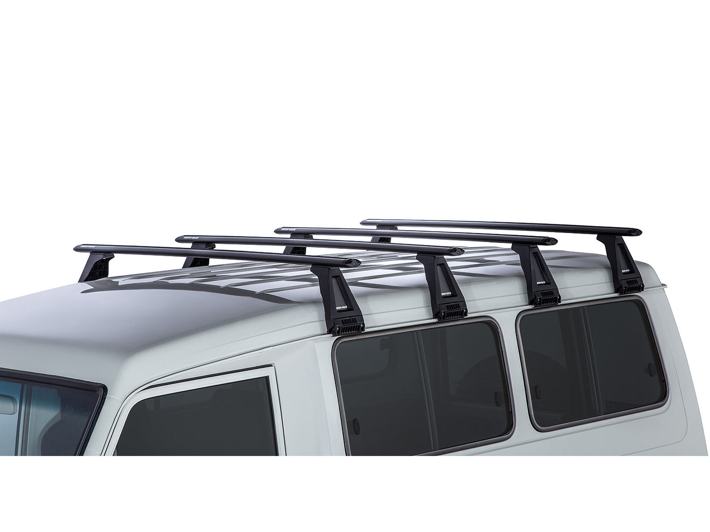 Kit de 4 barres de toit Sportz 1500mm pour Toyota Land Cruiser HZJ78, GRJ78, HZJ75, par RHINO-RACK, fixations robustes.