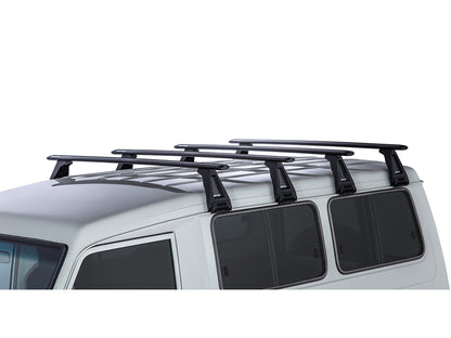 Kit de 4 barres de toit Sportz 1500mm pour Toyota Land Cruiser HZJ78, GRJ78, HZJ75, par RHINO-RACK, fixations robustes.