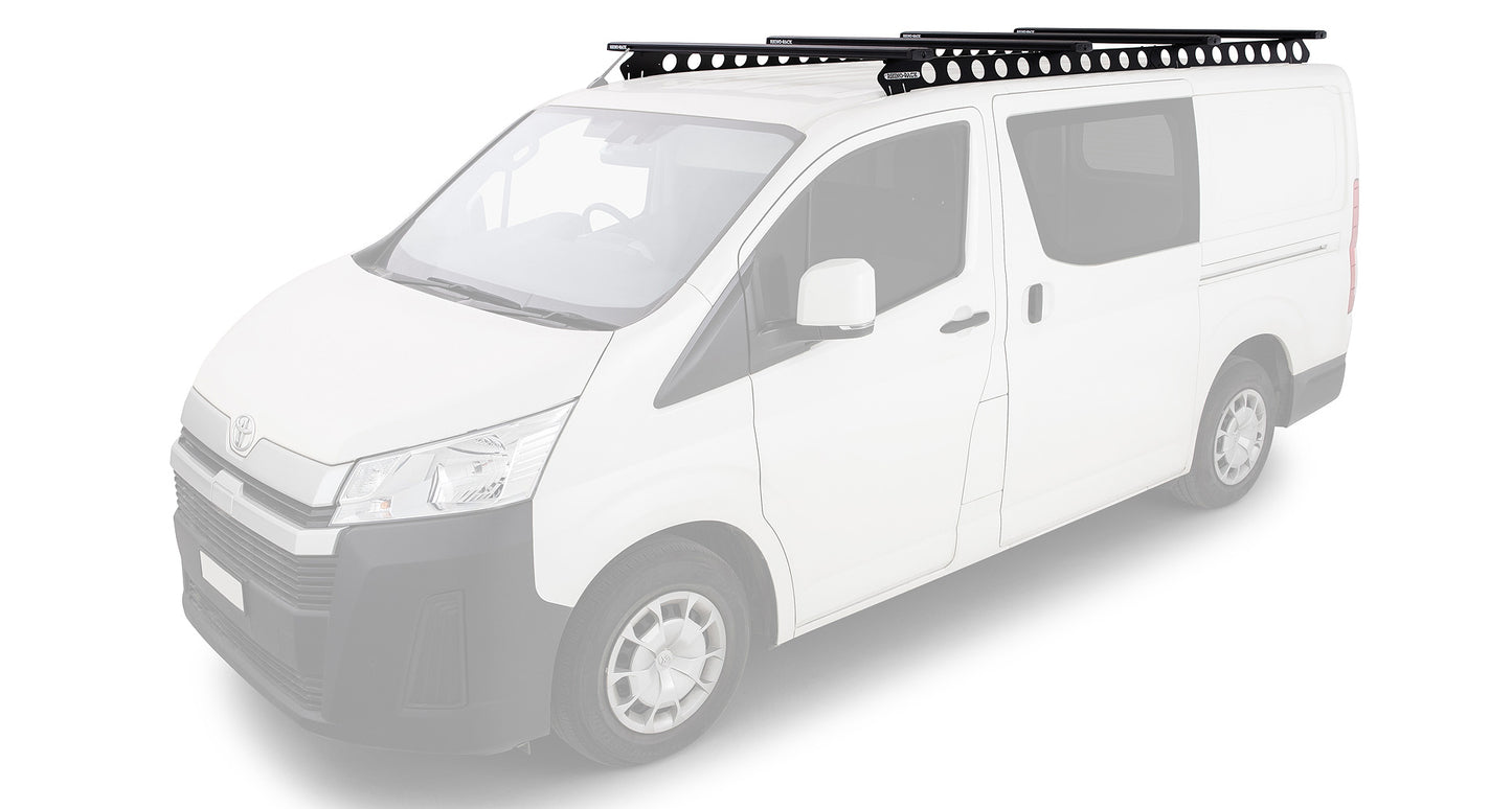 Kit de 4 barres de toit Rhino-Rack Reconn-Deck pour système de transport, installation sur véhicule tout-terrain.