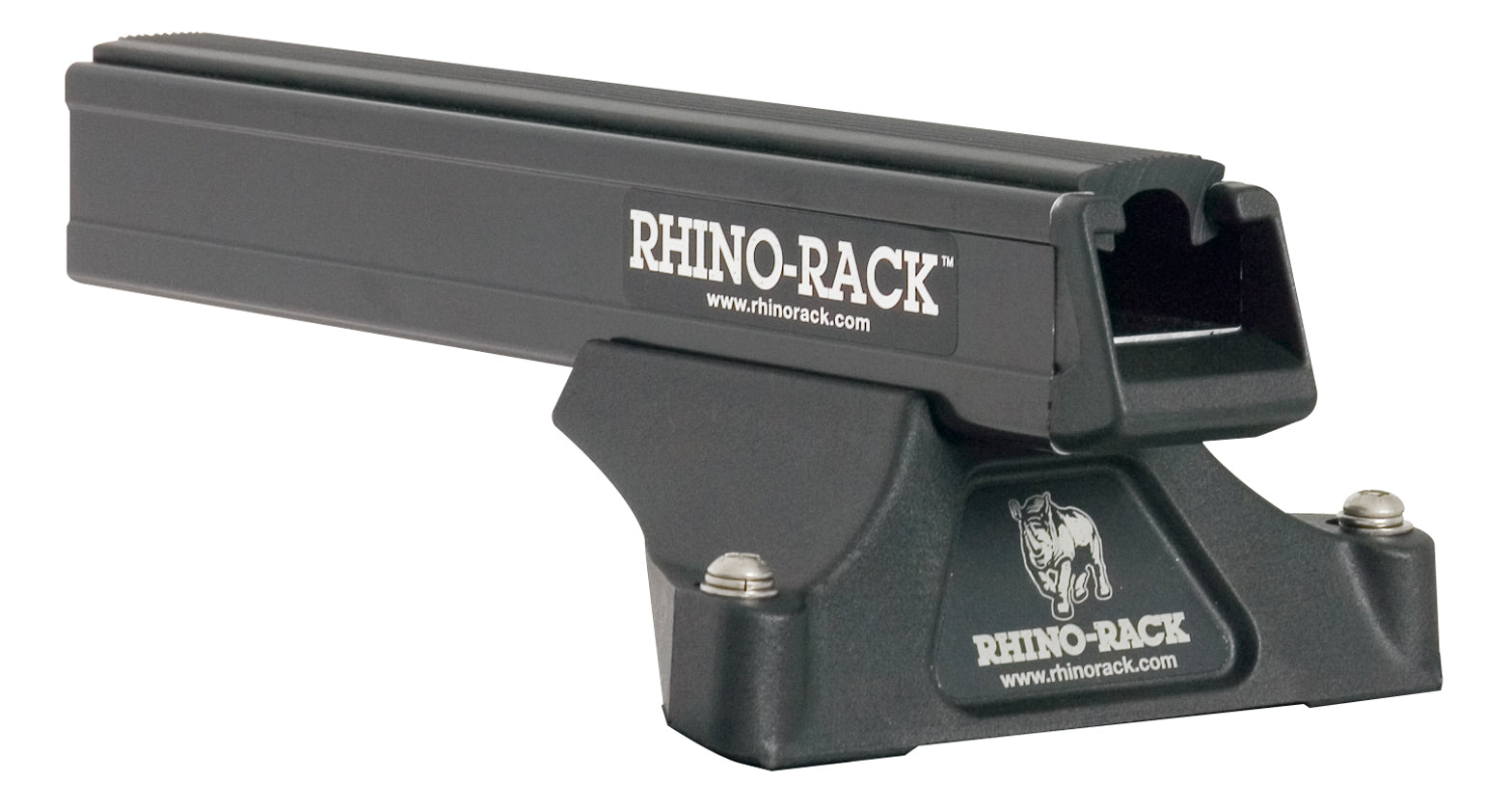 Barres de toit noires Heavy Duty RHINO-RACK pour Renault Master X62 L3H2 2011+ avec pieds, longueur 1500mm, ensemble de 5 pièces.