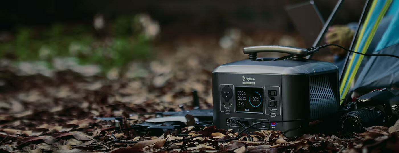Batterie portable BigBlue CellPowa 600 de Xperts 4x4, 537Wh LiFePO4 avec interface et poignée pour camping et outdoor