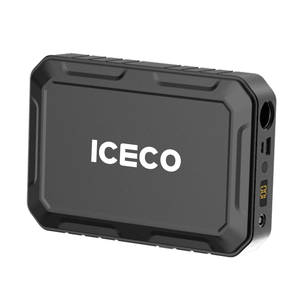 Batterie portable ICECO Magnetic 250Wh pour frigo et appareils technologiques, avec poignée de transport et affichage.