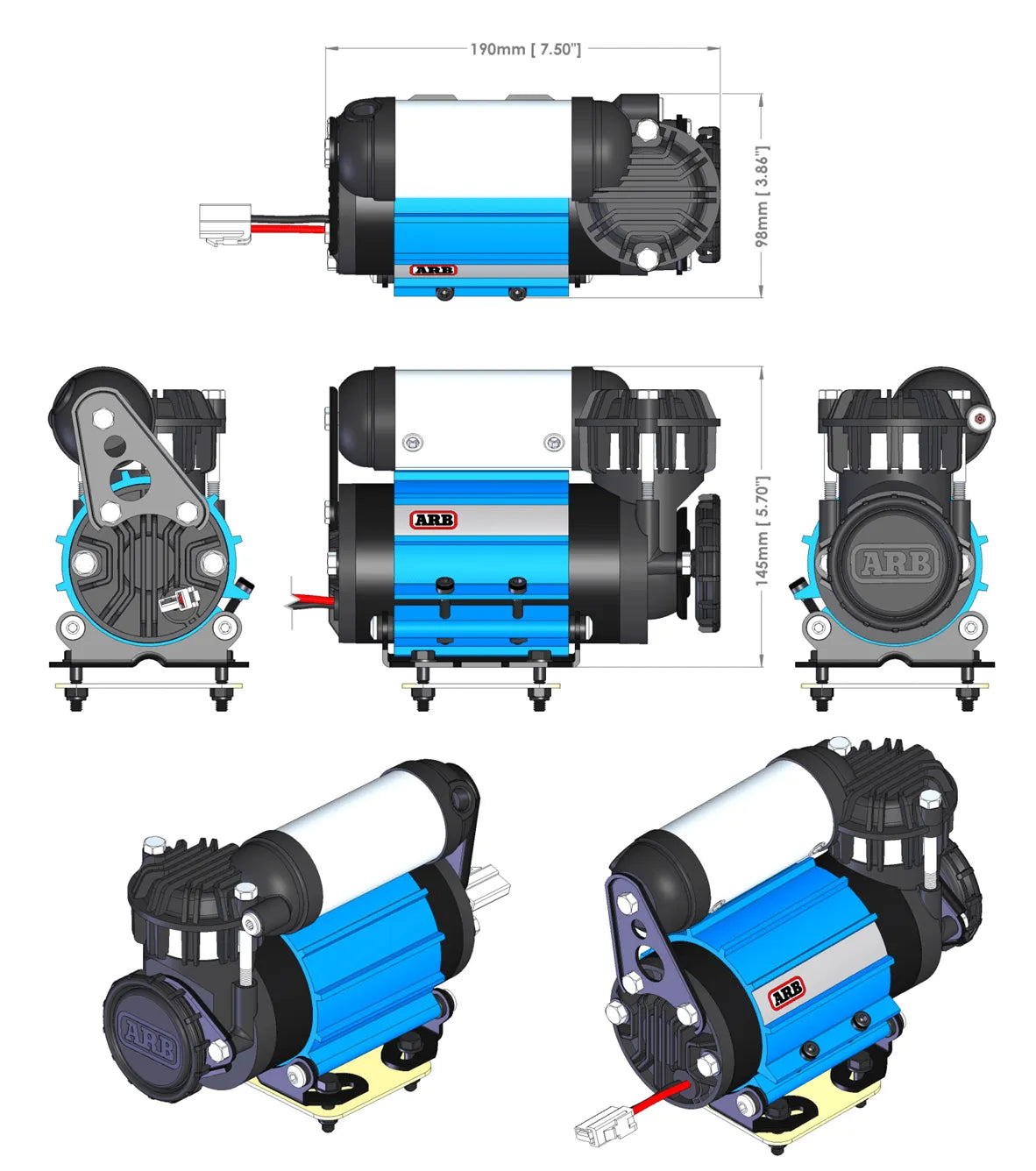 Compresseur 12V 61L/min - ARB sur Xperts4x4 Accessoires 4x4 Off-Road