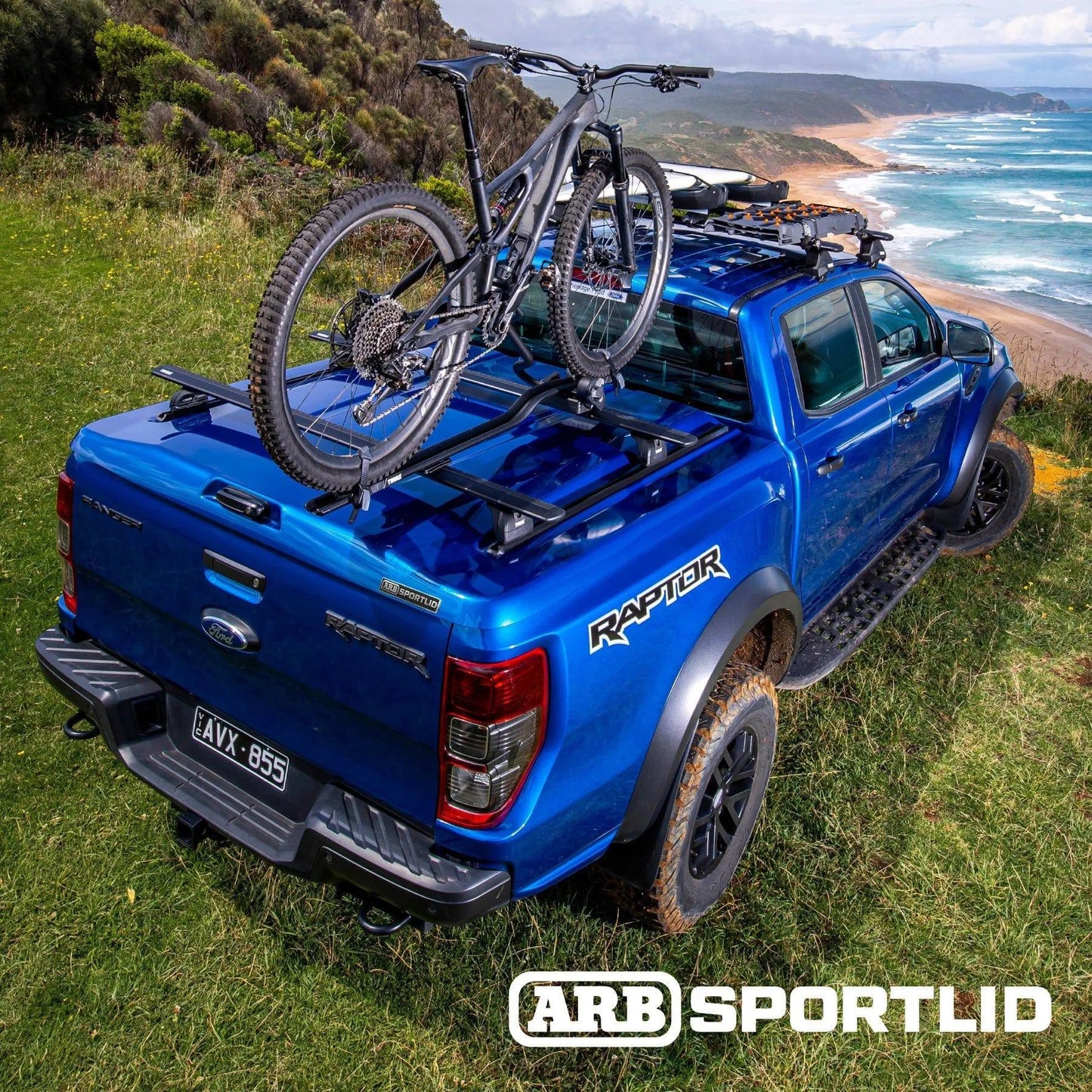 Couvre benne coffre - Sportlid V ARB + système de rails - Ford Ranger Raptor 2023+ sur Xperts4x4 Accessoires 4x4 Off-Road
