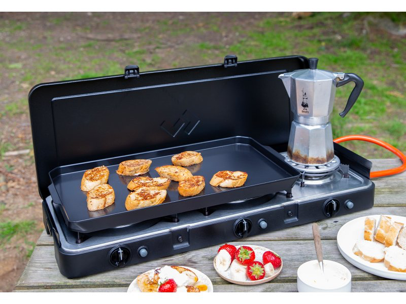 Plaque plancha Cadac 2 Cook pour réchauds 2 et 3 brûleurs sur Xperts4x4 Accessoires 4x4 Off-Road