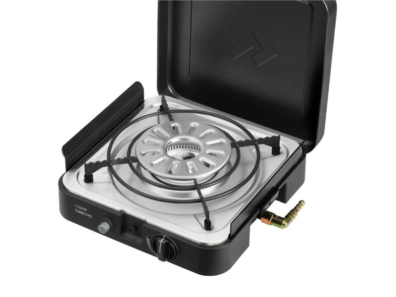 Réchaud portable à gaz 1 brûleur avec plaque plancha Cadac 1 Cook Turbo FFD sur Xperts4x4 Accessoires 4x4 Off-Road
