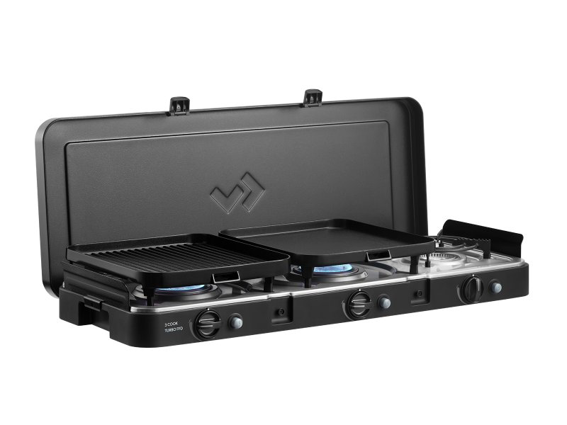 Réchaud portable à gaz 3 brûleur Cadac 3 cook turbo FFD Deluxe sur Xperts4x4 Accessoires 4x4 Off-Road