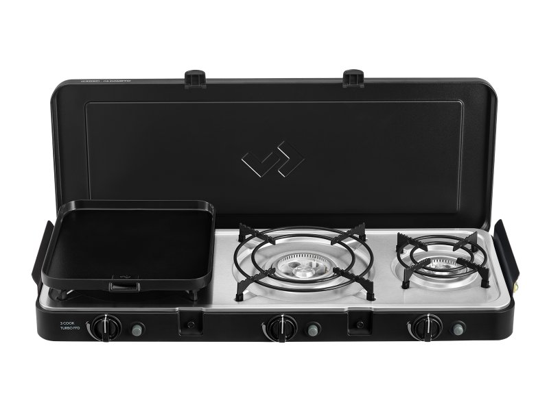 Réchaud portable à gaz 3 brûleur Cadac 3 cook turbo FFD Deluxe sur Xperts4x4 Accessoires 4x4 Off-Road
